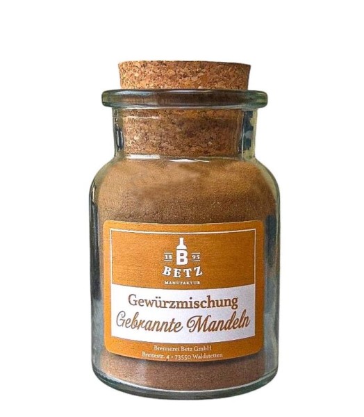 Gebrannte Mandeln Gewürz im Korkenglas, 70 g