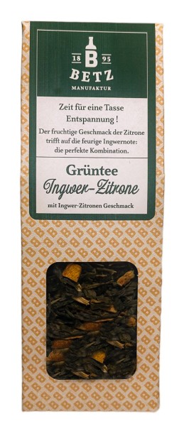 Grüntee "Ingwer-Zitrone", 35 g in Präsentkartonage