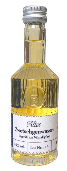 Altes Zwetschgenwasser Gereift im Whiskyfass 50 ml