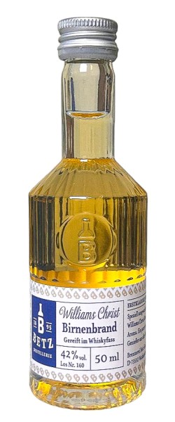 Edler Williams Christ Birnenbrand Gereift im Whiskyfass 50 ml