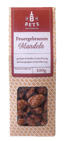 Feuergebrannte Mandeln 100 g in Präsentkartonage